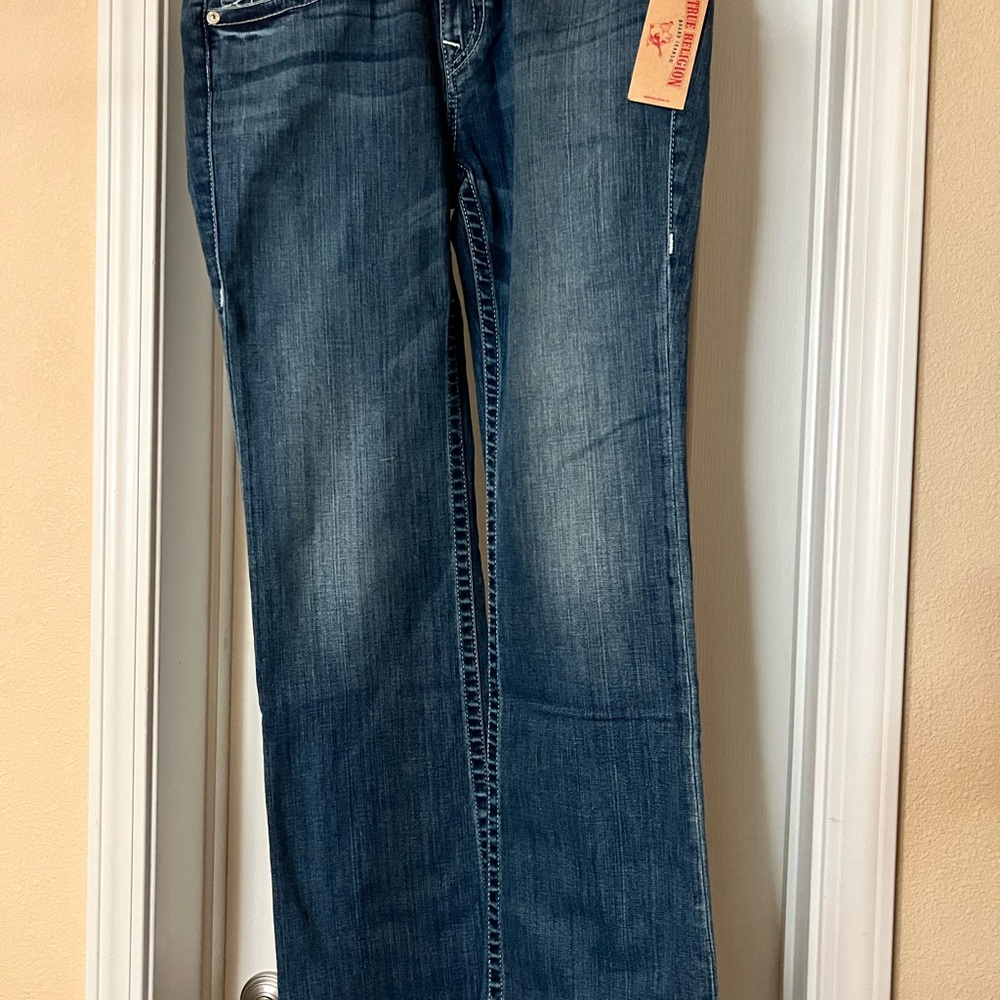 True Religion Blue Boot Cut Jeans Classic Style